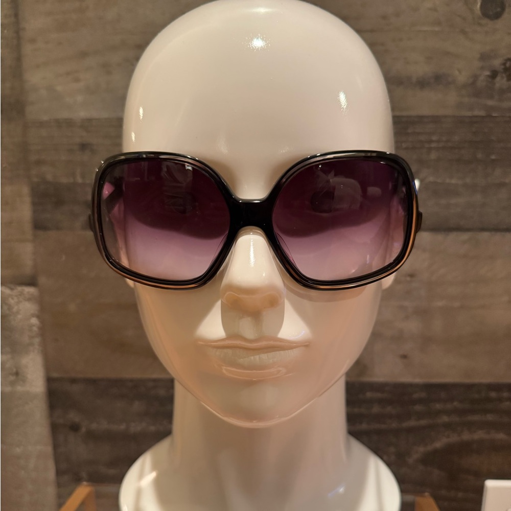 Oliver Peoples Purple Sunglasses with Decorative Temples